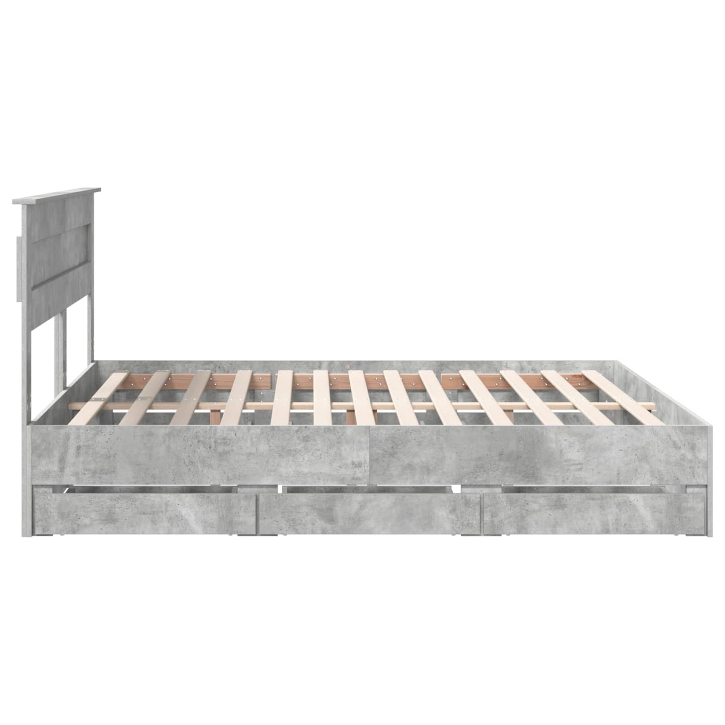 Bedframe met lade Beton Grijs 180 x 200 cm Ingenieurshout