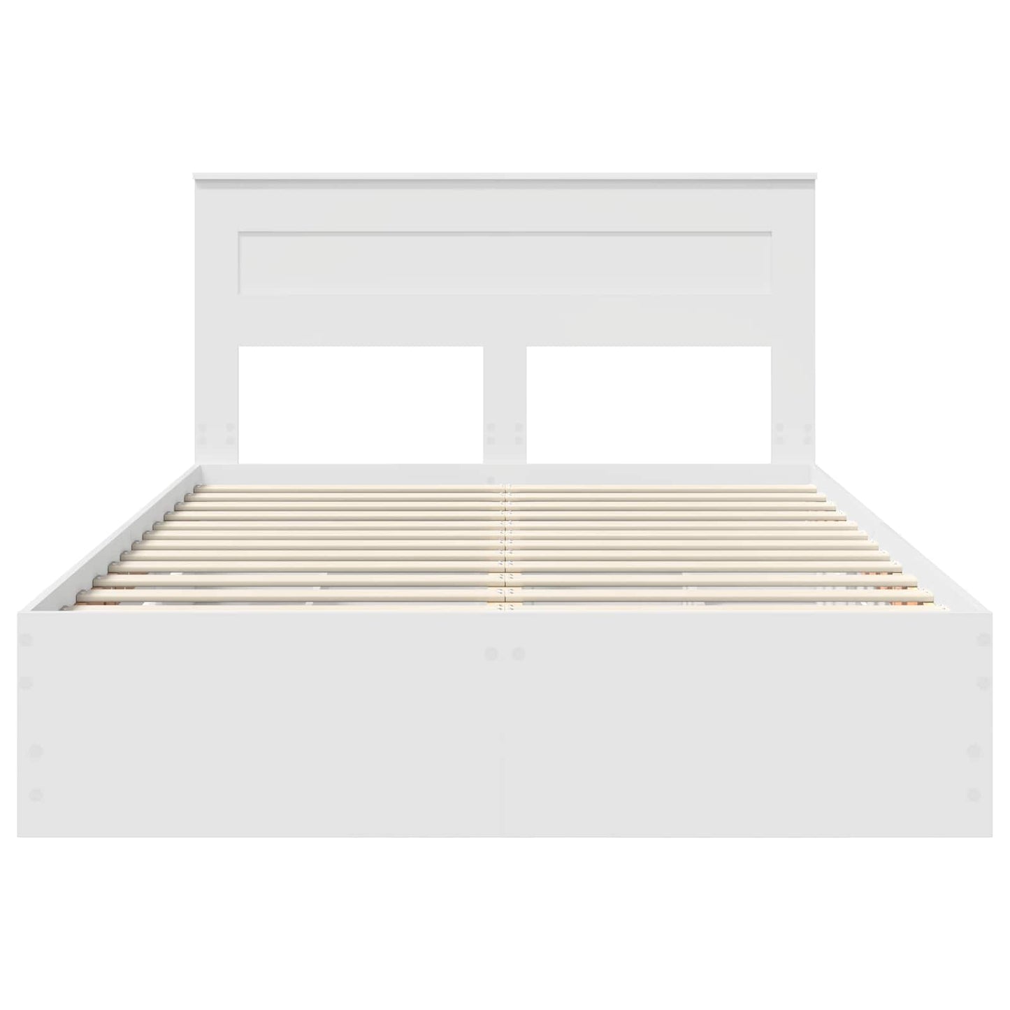 Bedframe met lade met opslag Wit 160 x 200 cm Ingenieurshout