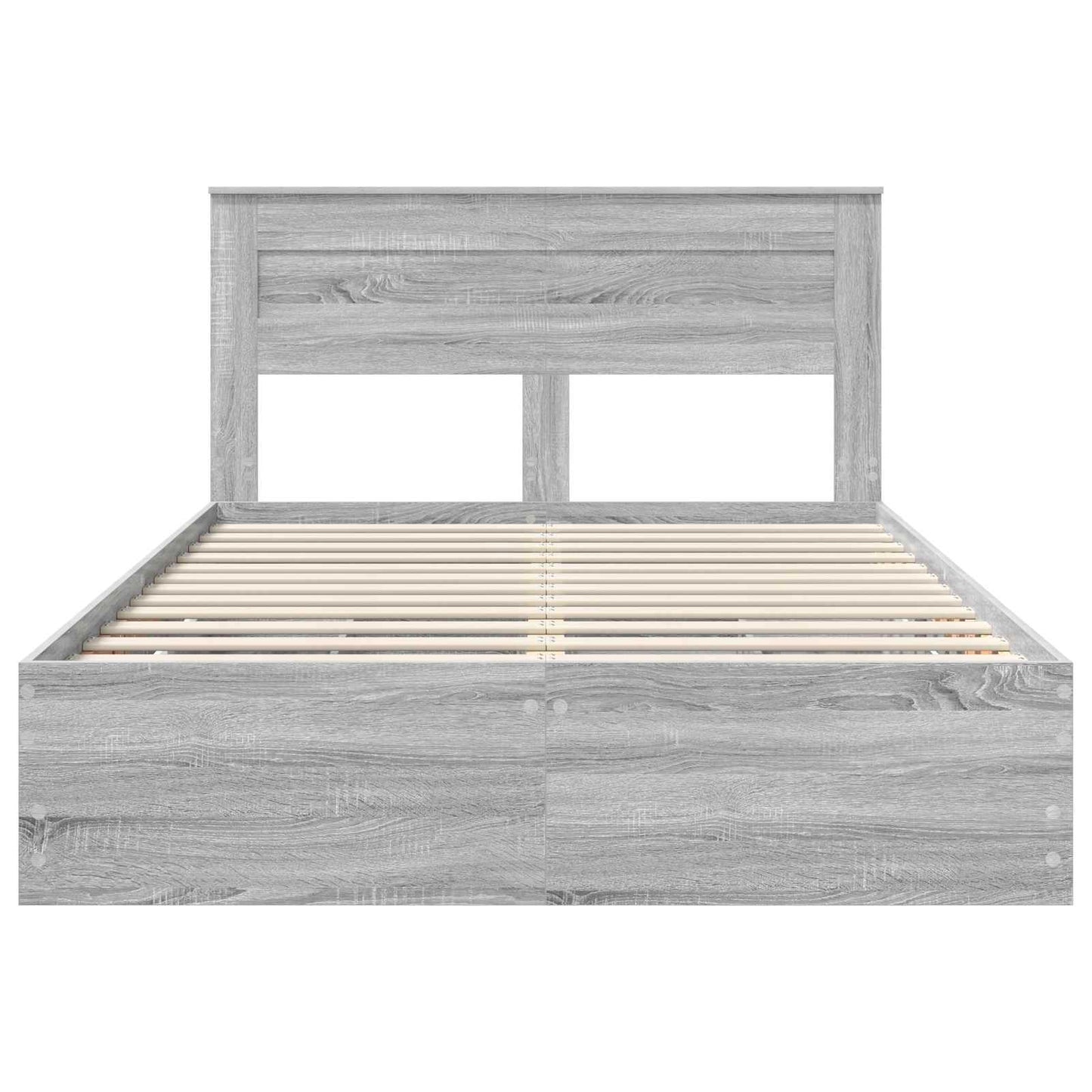 Bedframe met lade Grijs Sonoma 160 x 200 cm Ingenieurshout