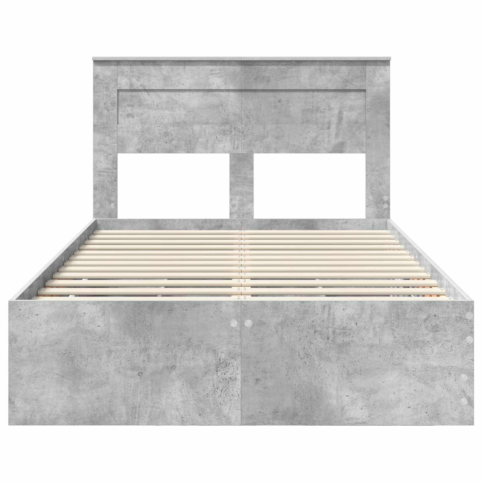 Bedframe met lade Beton Grijs 135 x 190 cm Ingenieurshout