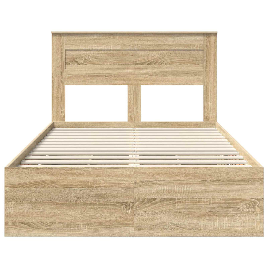 Bedframe met lade Sonoma Eiken 120 x 190 cm Ingenieurshout