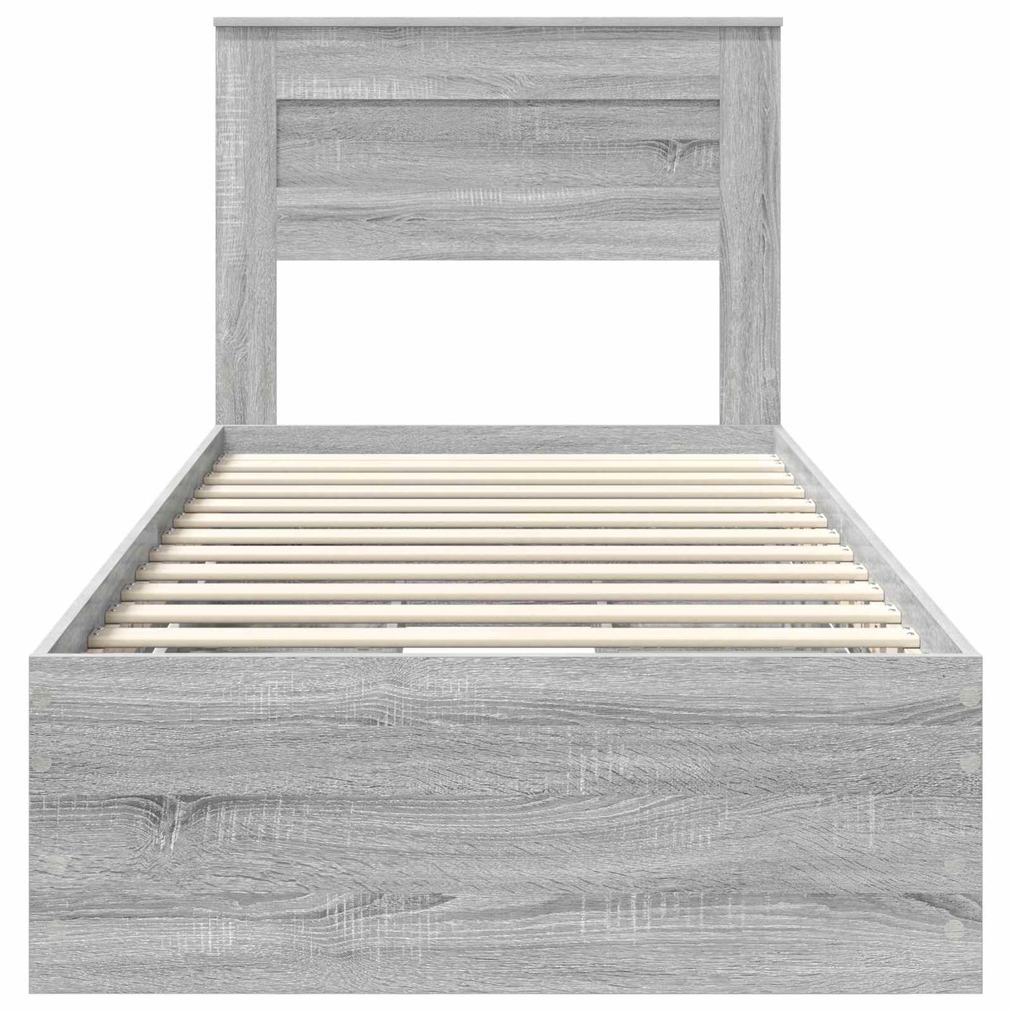 Bedframe met lade Grijs Sonoma 100 x 200 cm Ingenieurshout
