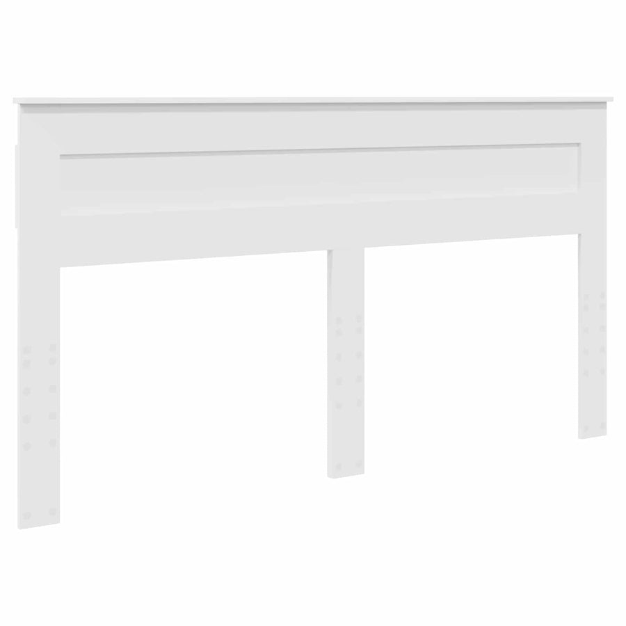 Opslag bed met hoofdeinde Wit 180 x 200 cm Bewerkt hout