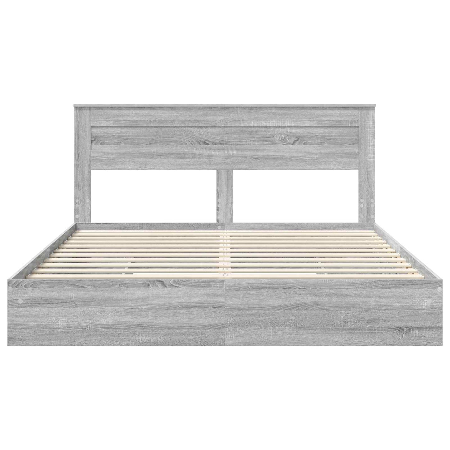 Bedframe met lade Grijs Sonoma 180 x 200 cm Bewerkt hout