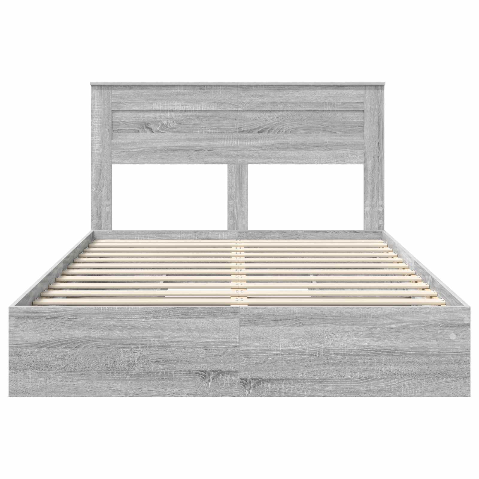 Bedframe met lade Grijs Sonoma 150 x 200 cm Bewerkt hout