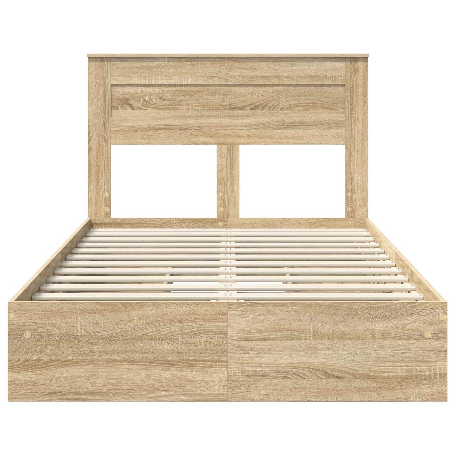 Opslag bed met lade Sonoma Eiken 120 x 200 cm Bewerkt hout