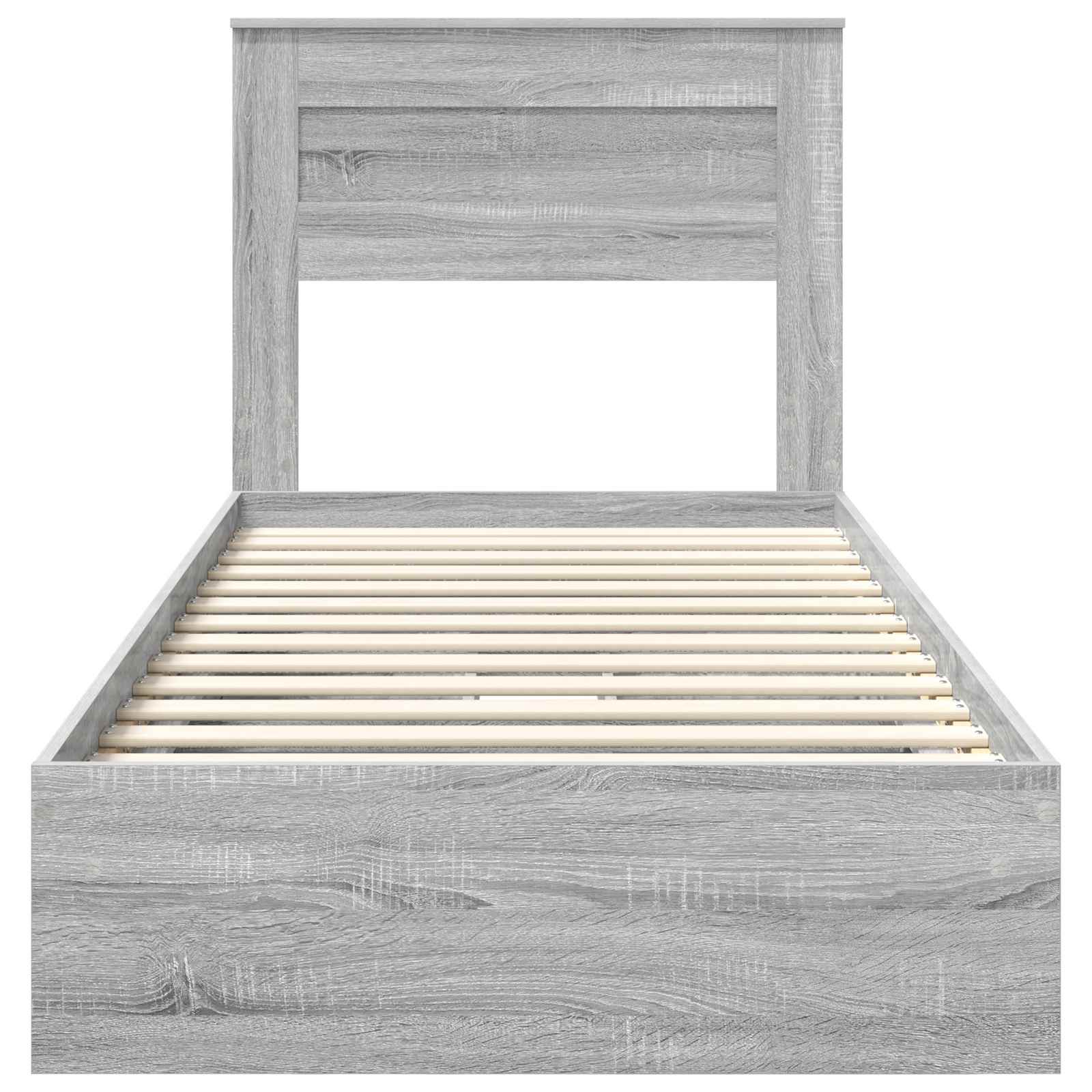 Bedframe met lade Grijs Sonoma 100 x 200 cm Bewerkt hout