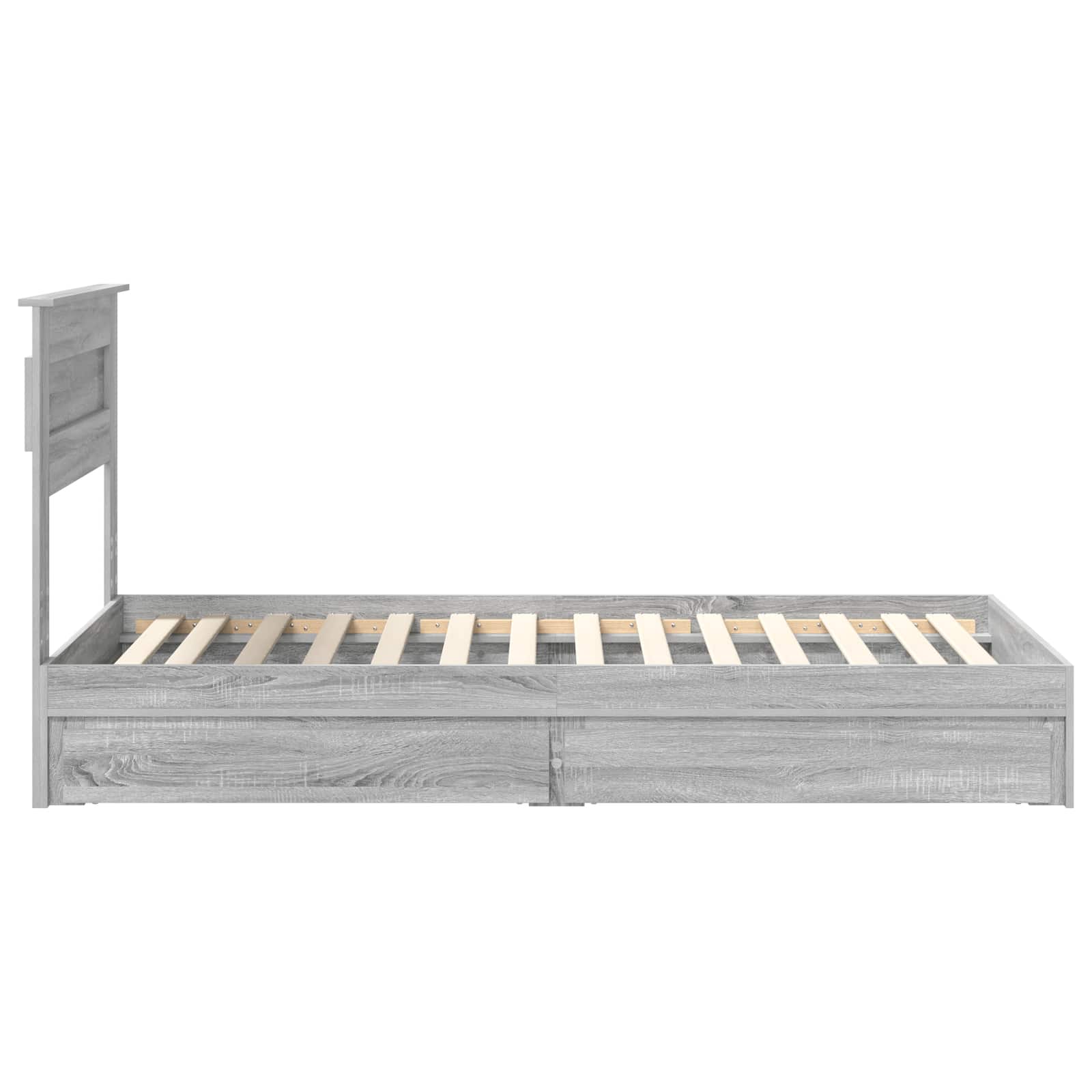 Bedframe met lade Grijs Sonoma 100 x 200 cm Bewerkt hout