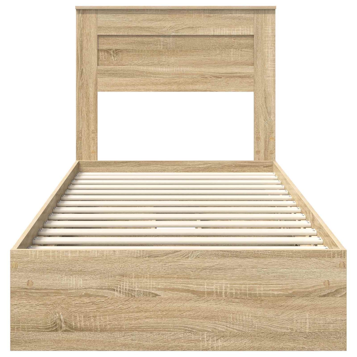 Bedframe met lade Sonoma Eiken 75 x 190 cm Bewerkt hout