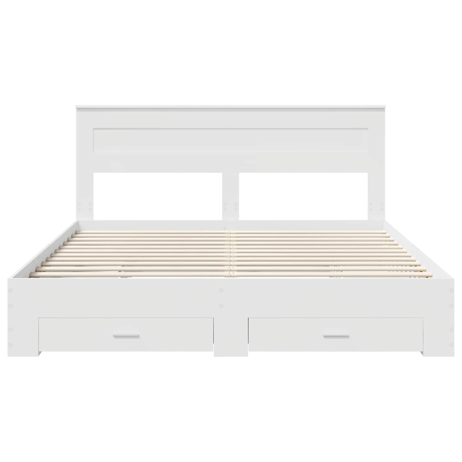 Bedframe met lade met hoofdeinde met opslag Bewerkt hout