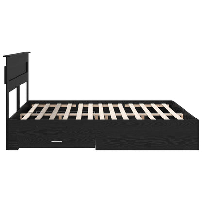Bedframe met lade met hoofdeinde met opslag Bewerkt hout