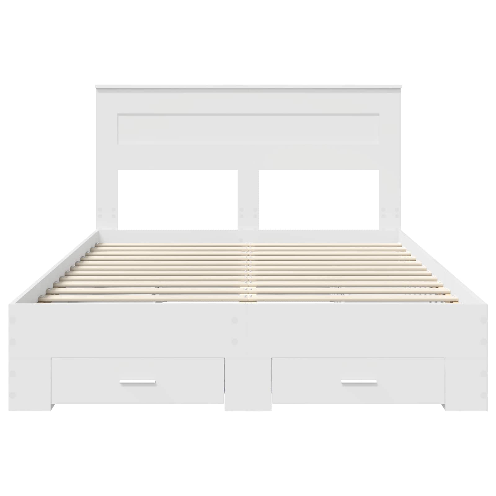 Bedframe met lade met hoofdeinde met opslag Bewerkt hout