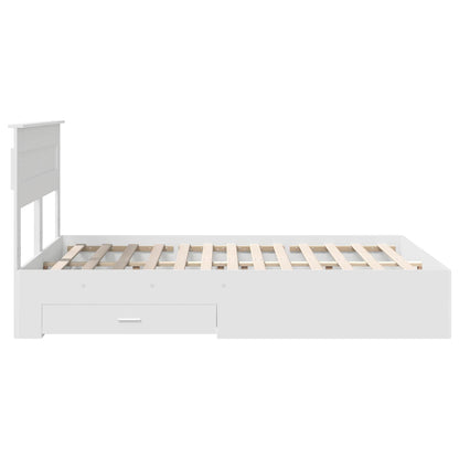 Bedframe met lade met hoofdeinde met opslag Bewerkt hout