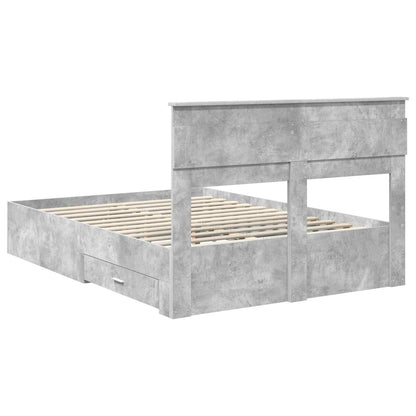 Bedframe met lade met hoofdeinde met opslag Bewerkt hout