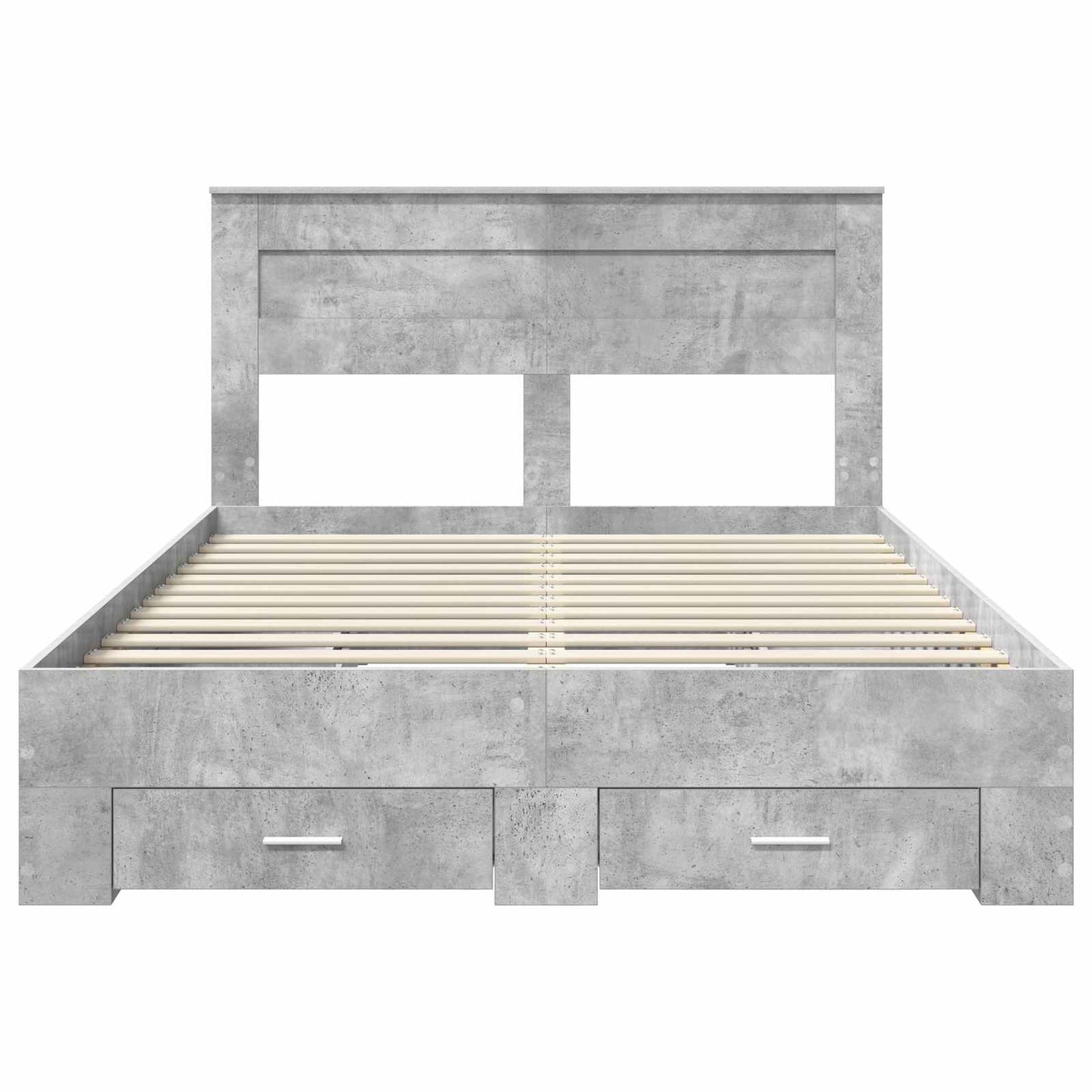 Bedframe met lade met hoofdeinde met opslag Bewerkt hout