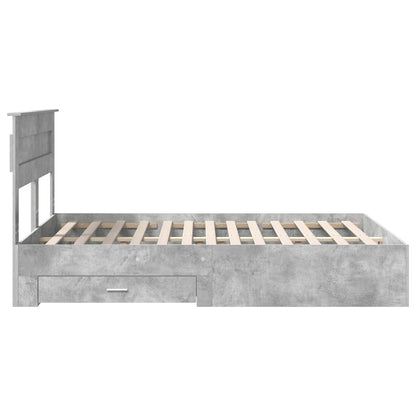 Bedframe met lade met hoofdeinde met opslag Bewerkt hout