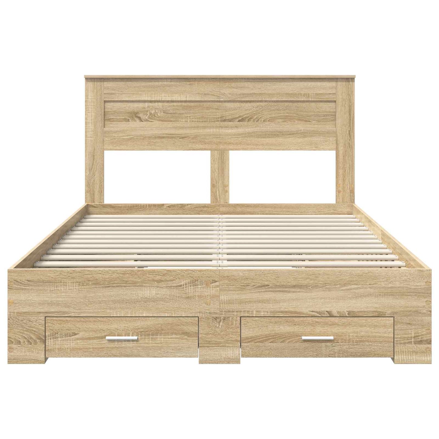 Bedframe met lade met hoofdeinde met opslag Bewerkt hout