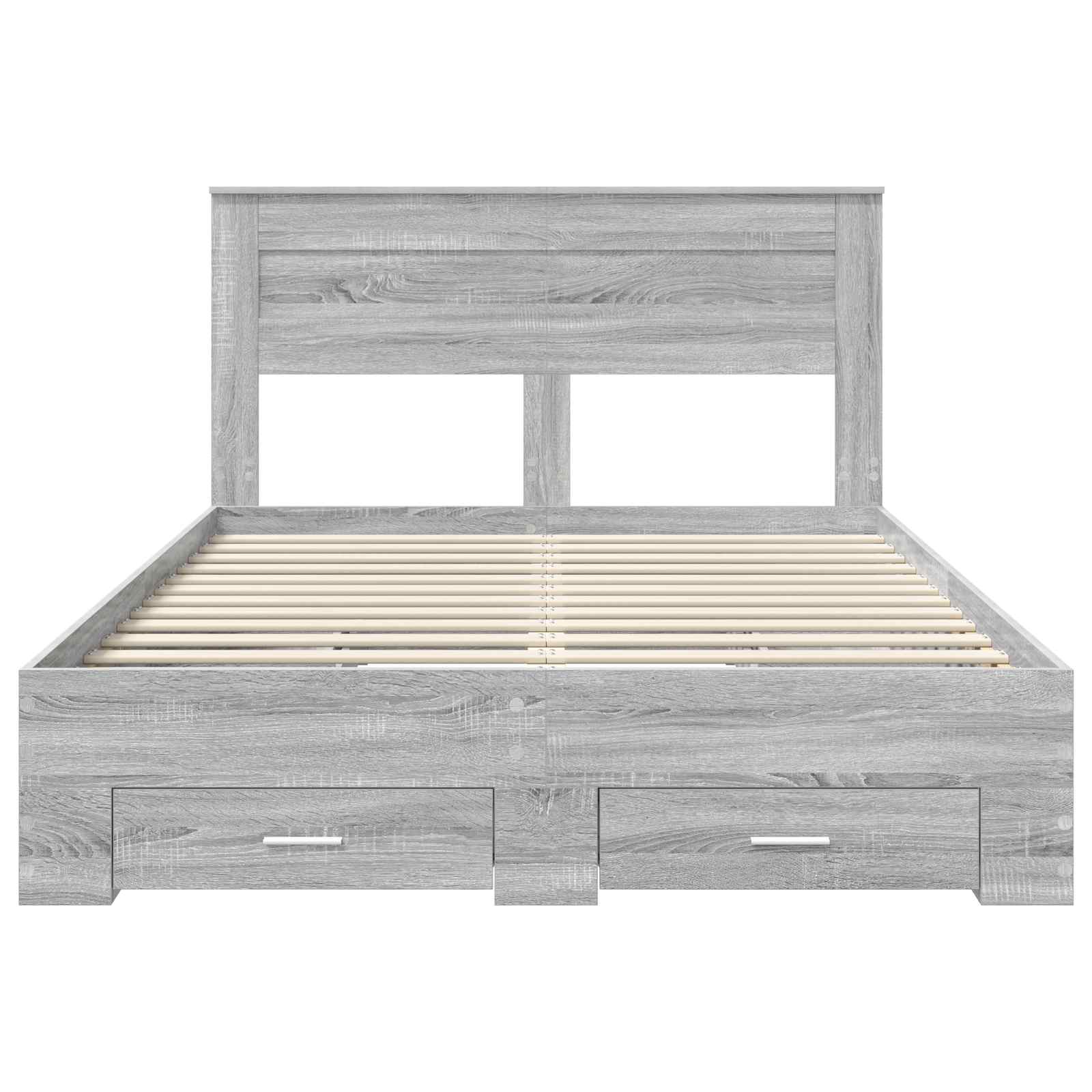 Bedframe met lade met hoofdeinde met opslag Bewerkt hout