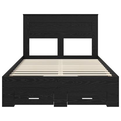 Bedframe met lade met hoofdeinde met opslag Bewerkt hout