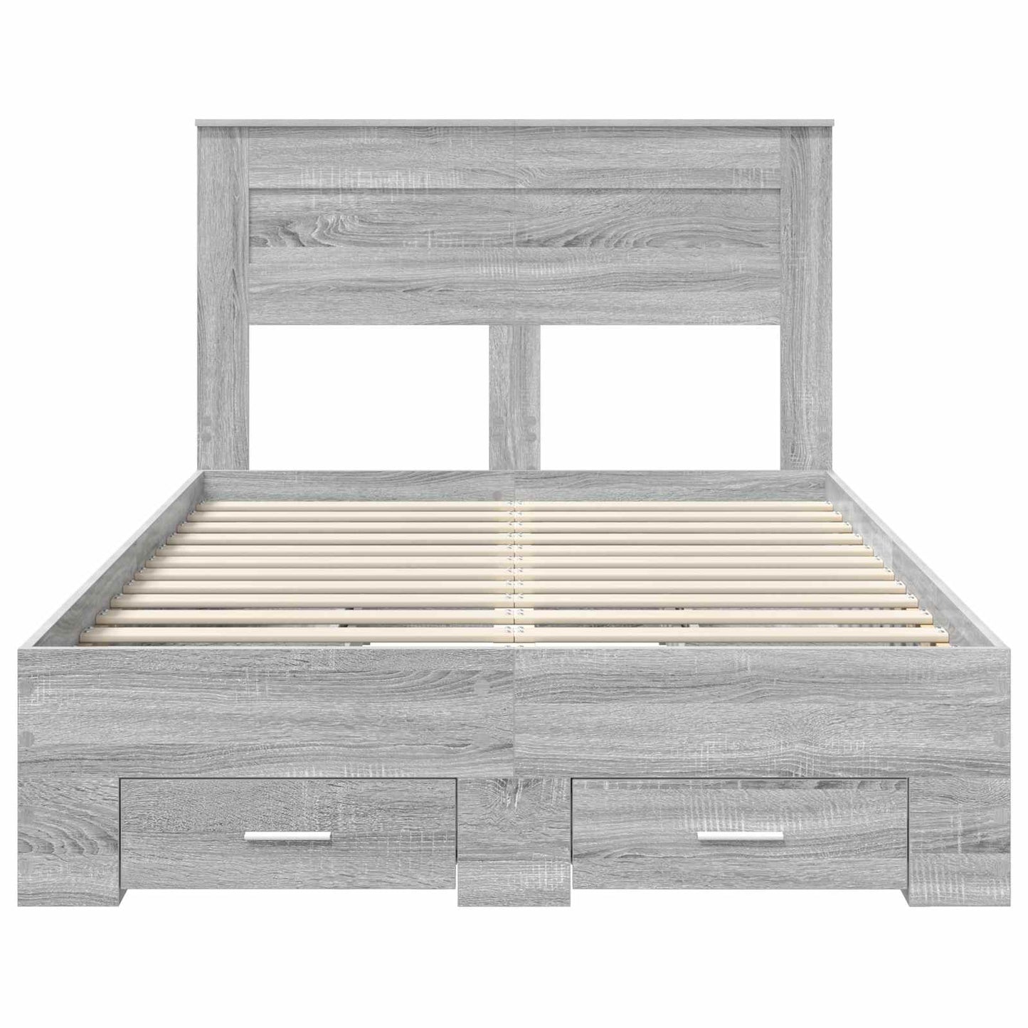 Bedframe met lade met hoofdeinde met opslag Bewerkt hout