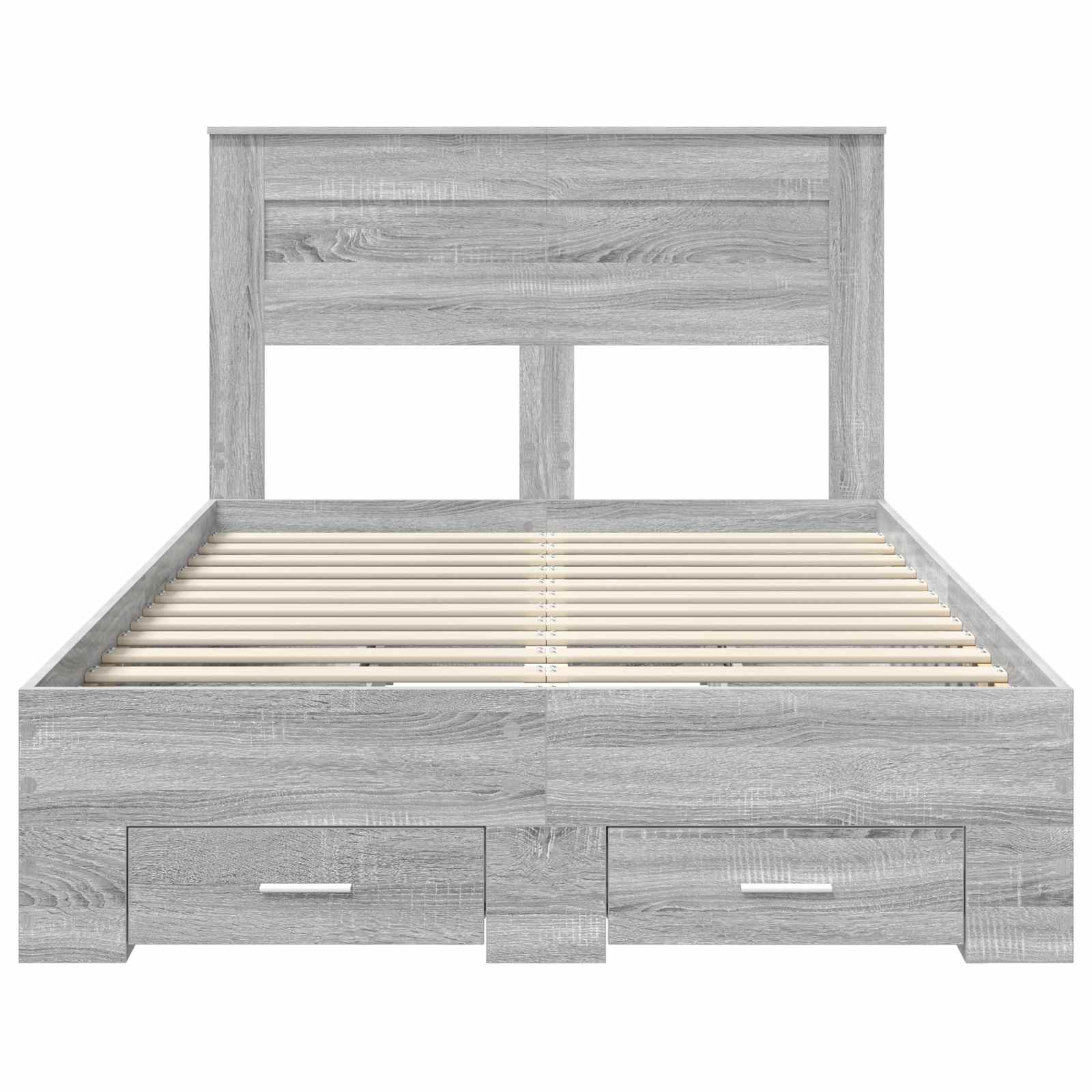 Bedframe met lade met hoofdeinde met opslag Bewerkt hout