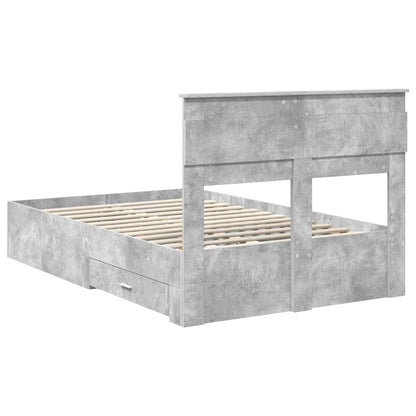 Bedframe met lade met hoofdeinde met opslag Bewerkt hout