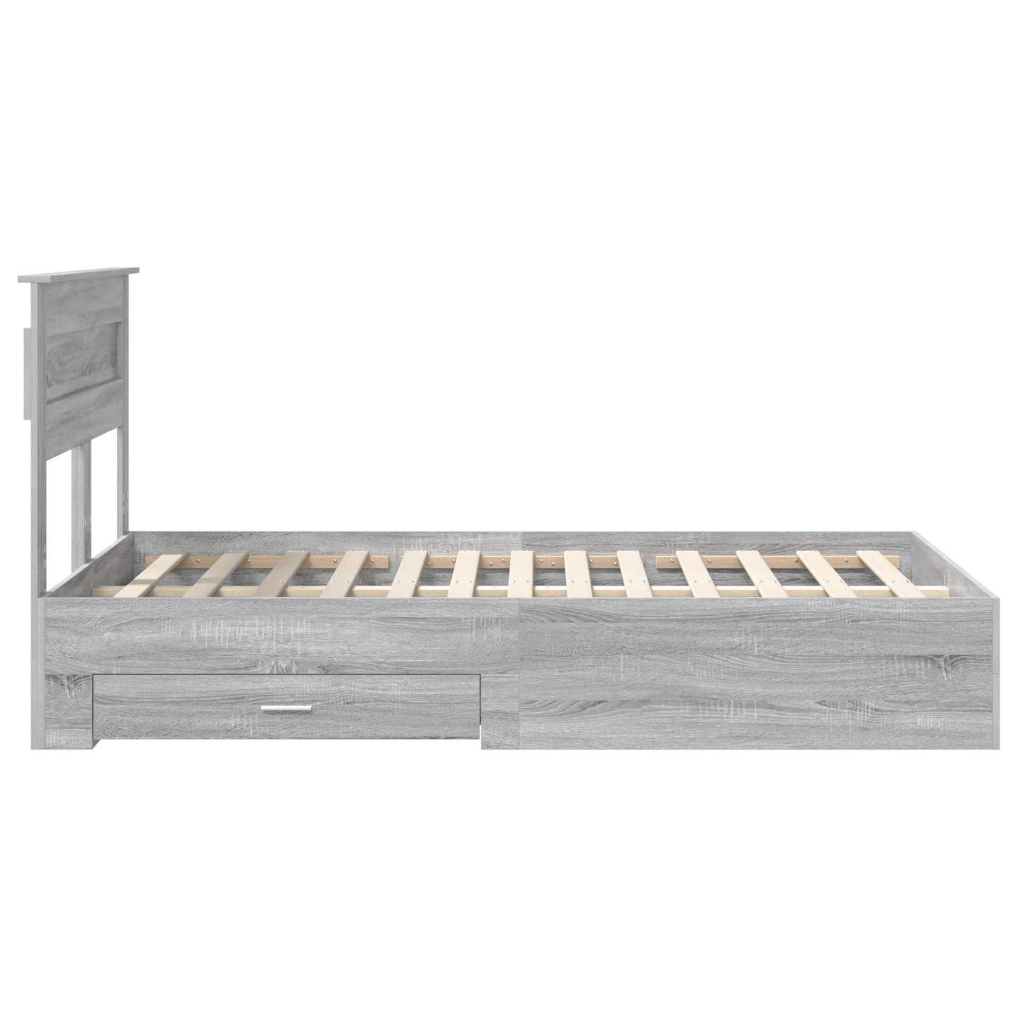 Bedframe met lade met hoofdeinde met opslag Bewerkt hout