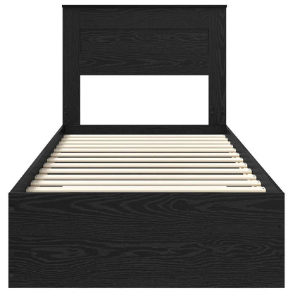 Bedframe met lade met hoofdeinde met opslag Bewerkt hout