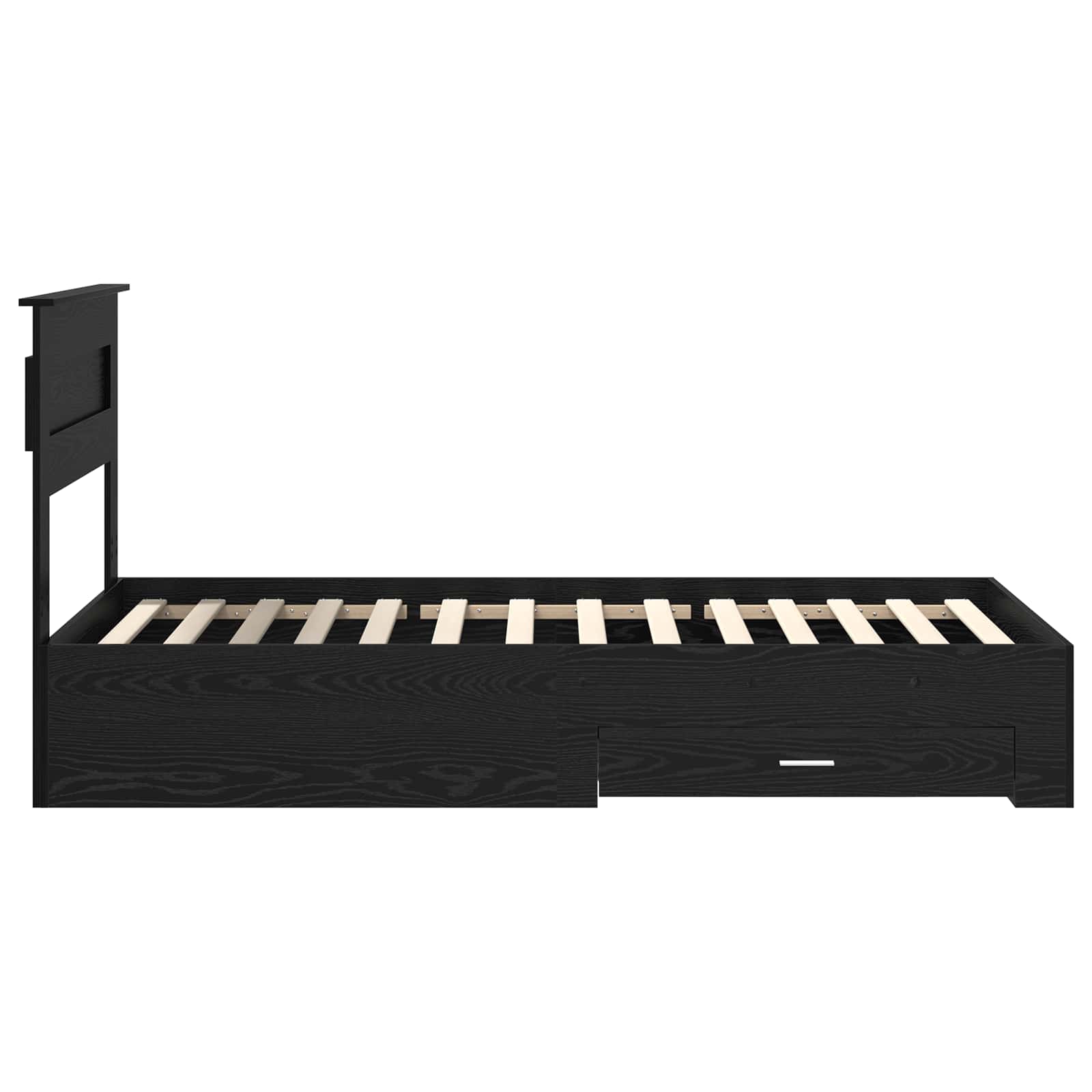 Bedframe met lade met hoofdeinde met opslag Bewerkt hout