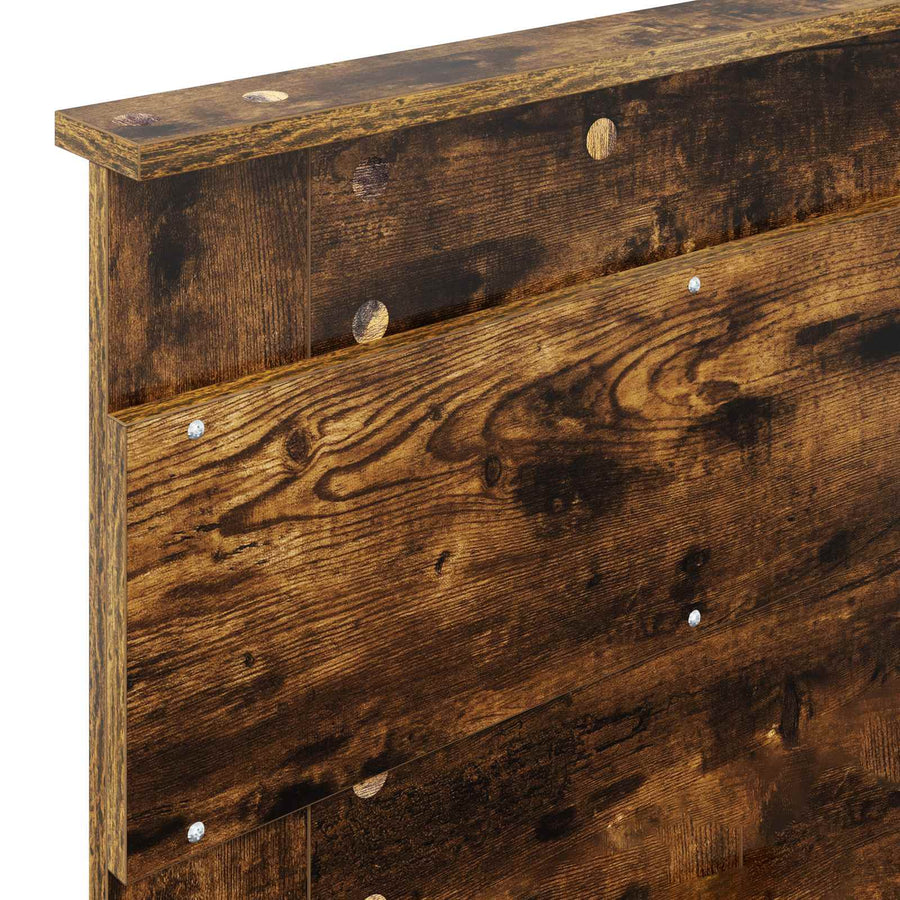 Bedframe met lade met hoofdeinde met opslag Bewerkt hout