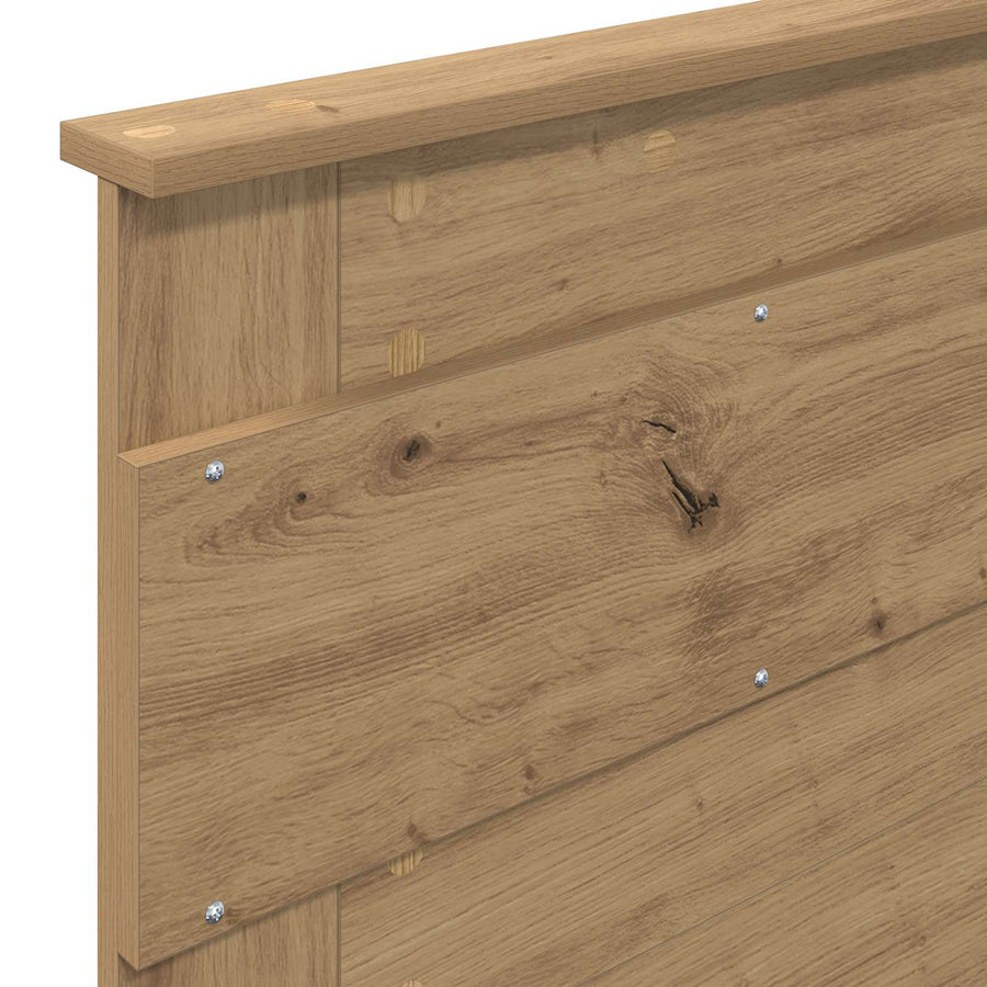 Bedframe met lade met hoofdeinde met opslag Bewerkt hout
