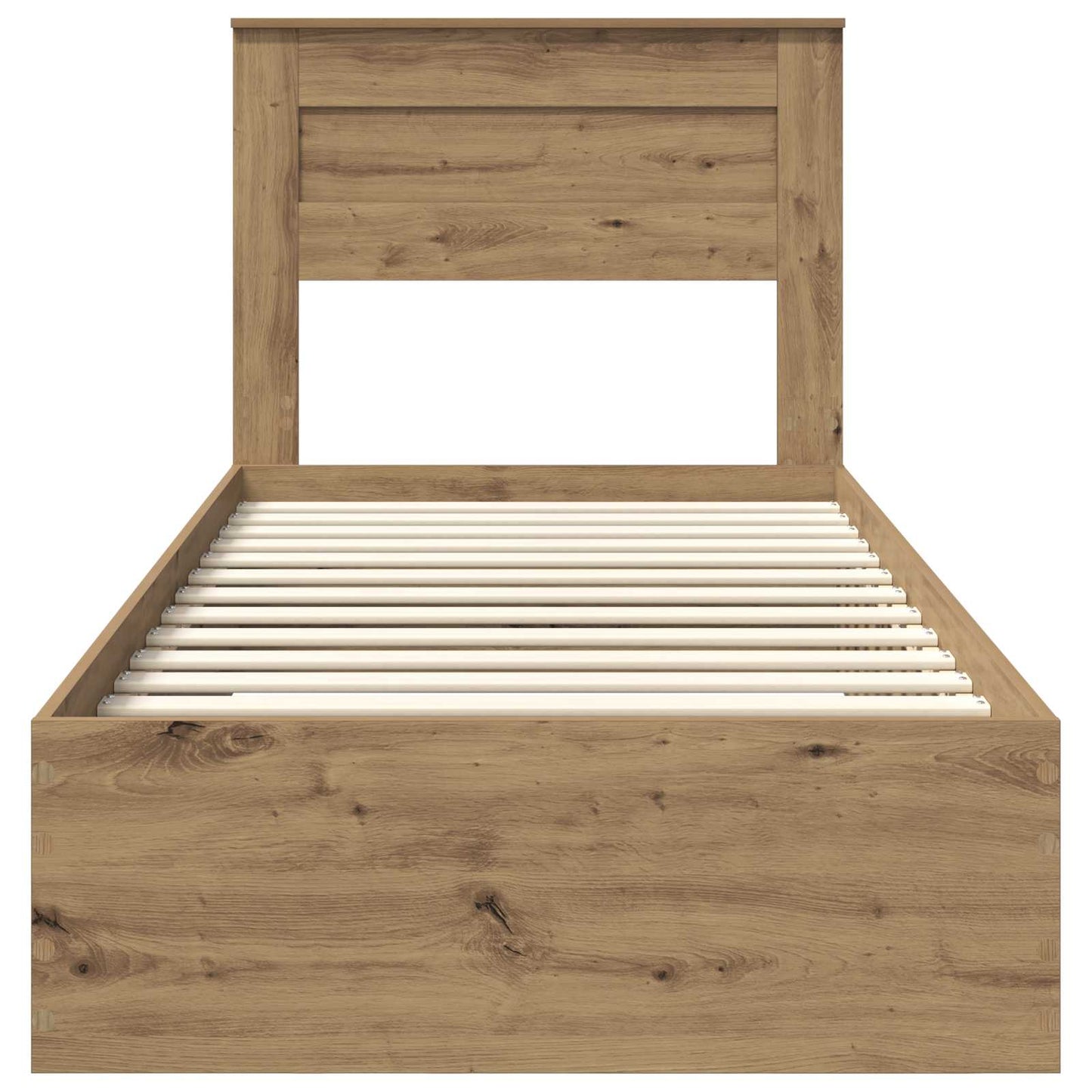 Bedframe met lade met hoofdeinde met opslag Bewerkt hout