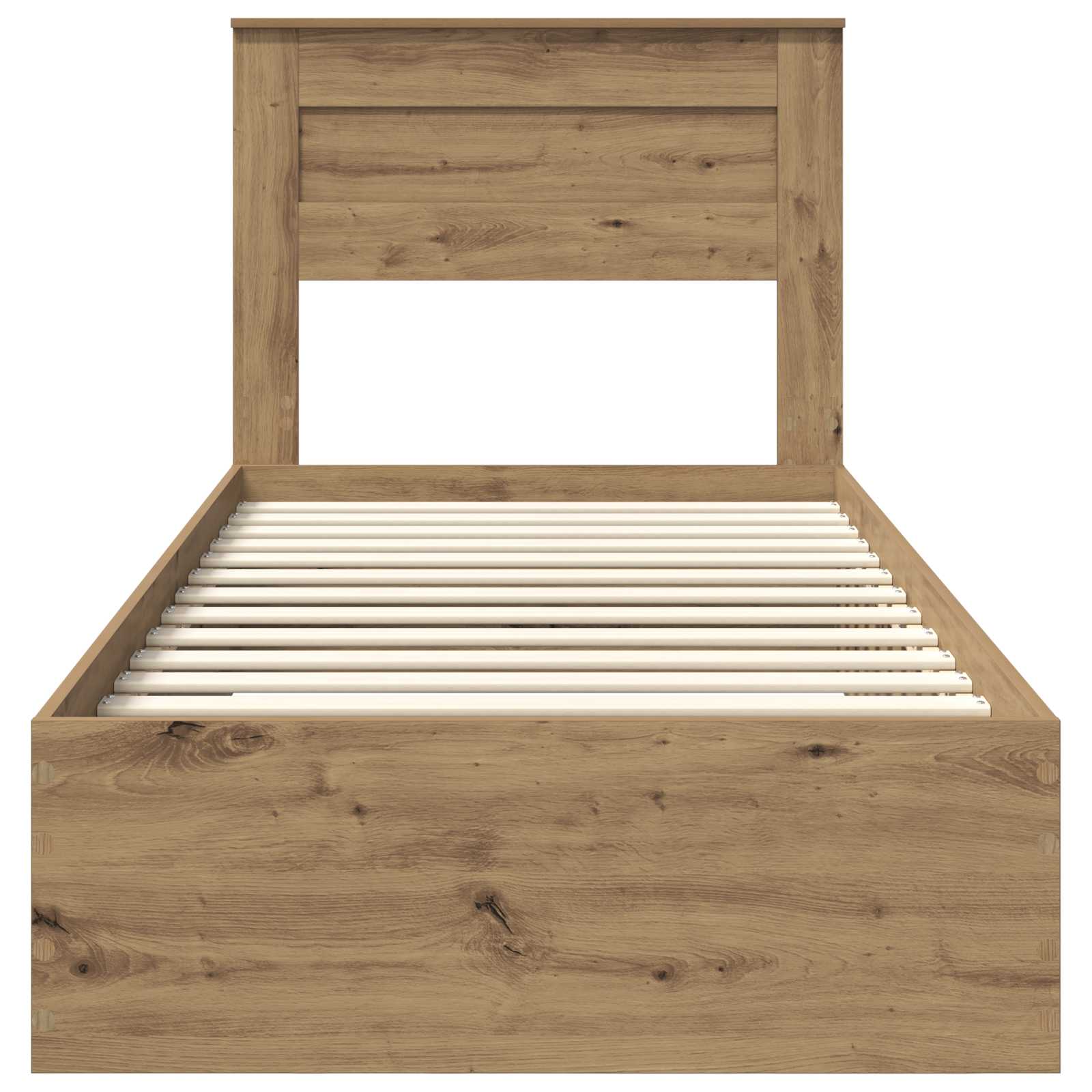 Bedframe met lade met hoofdeinde met opslag Bewerkt hout