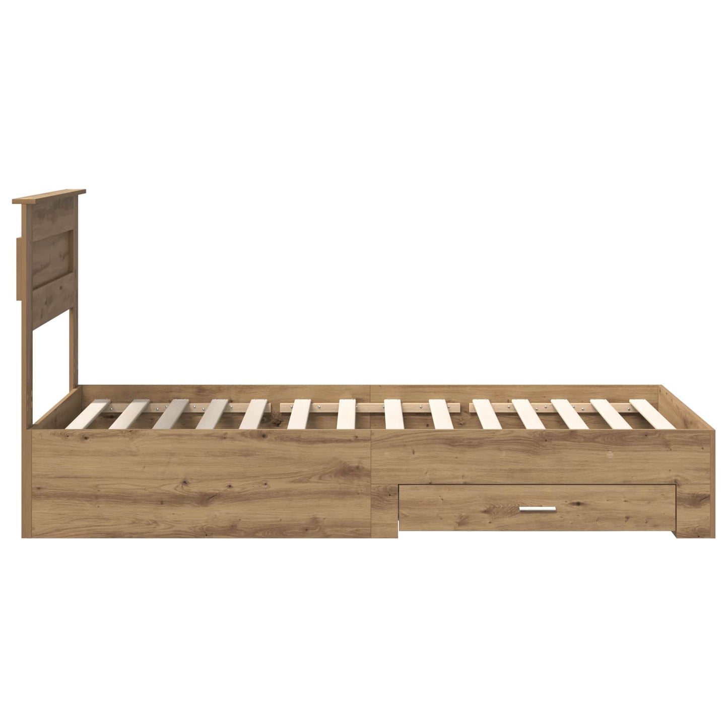 Bedframe met lade met hoofdeinde met opslag Bewerkt hout