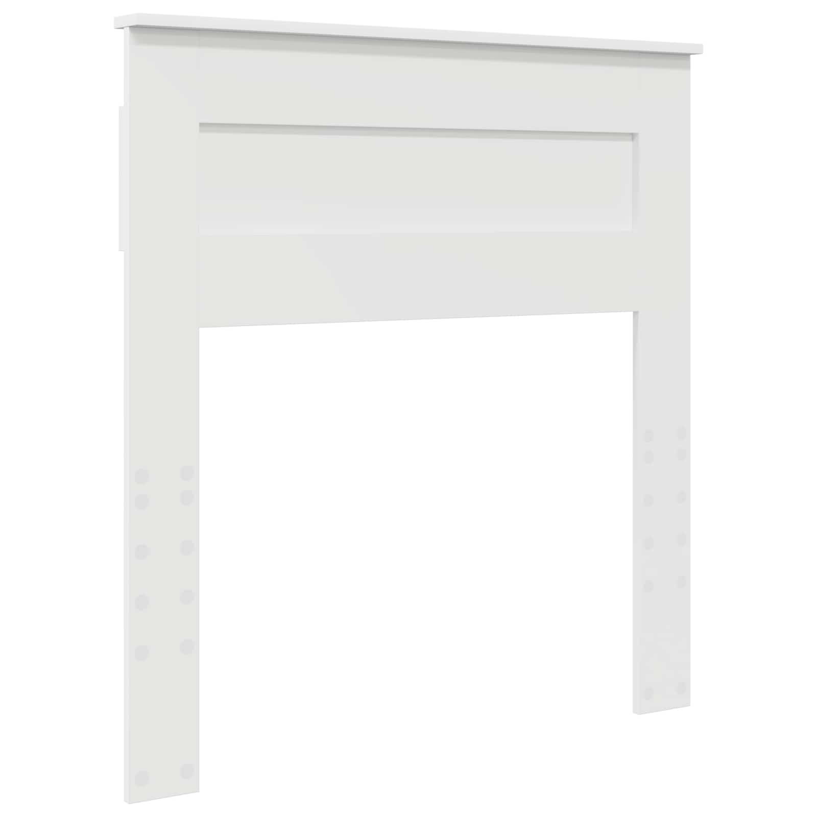 Bedframe met hoofdeinde met lade Wit 90 x 190 cm Bewerkt hout