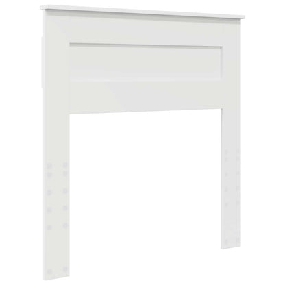 Bedframe met hoofdeinde met lade Wit 90 x 190 cm Bewerkt hout