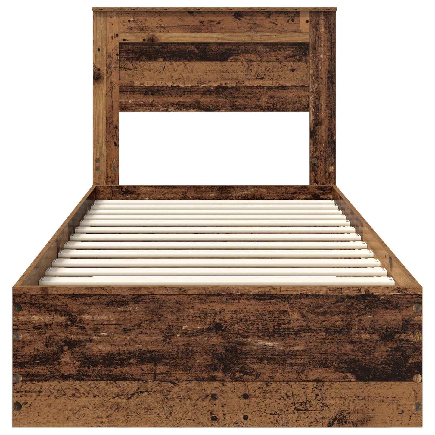 Bedframe met lade met hoofdeinde met opslag Bewerkt hout