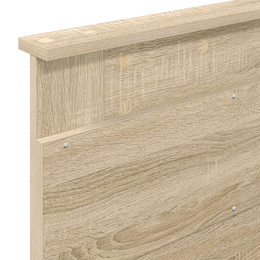 Bedframe met lade met hoofdeinde met opslag Bewerkt hout