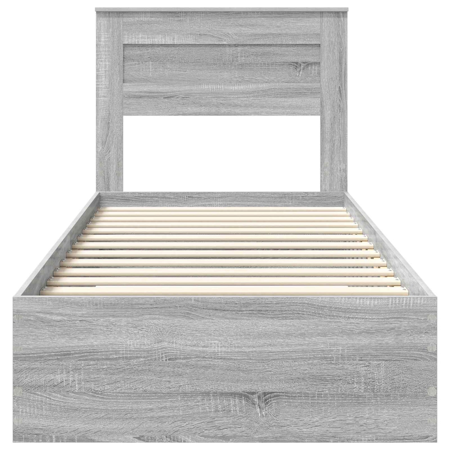 Bedframe met lade met hoofdeinde met opslag Bewerkt hout