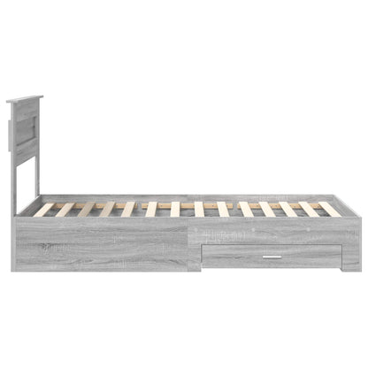 Bedframe met lade met hoofdeinde met opslag Bewerkt hout