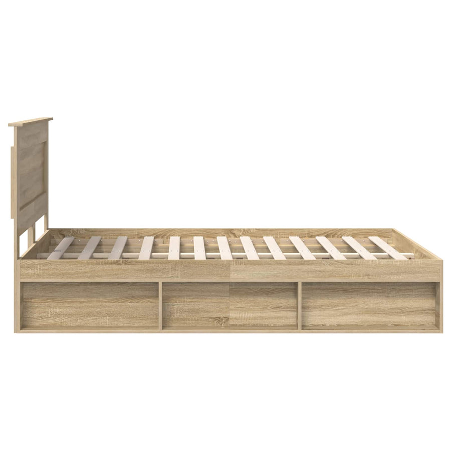 Bedframe met hoofdeinde Sonoma 160 x 200 cm Massief grenenhout