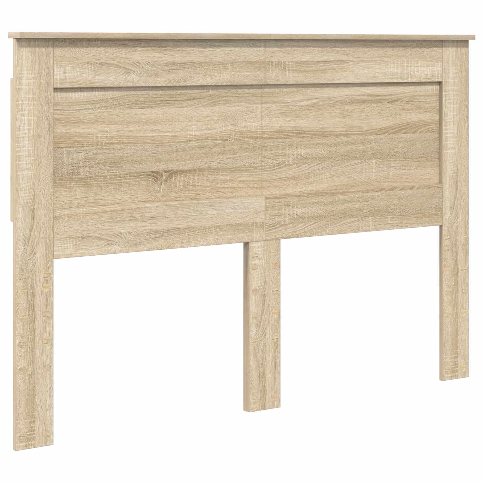Bedframe met hoofdeinde Beton 140 x 200 cm Massief grenenhout