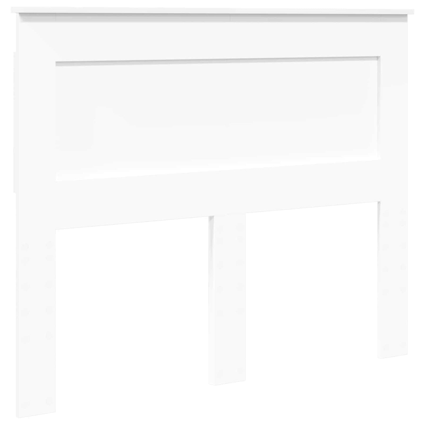 Bedframe met hoofdeinde Wit 120 x 190 cm Massief grenenhout