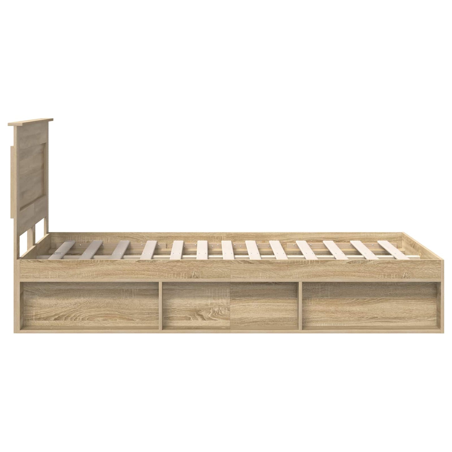 Bedframe met hoofdeinde Sonoma 120 x 190 cm Massief grenenhout