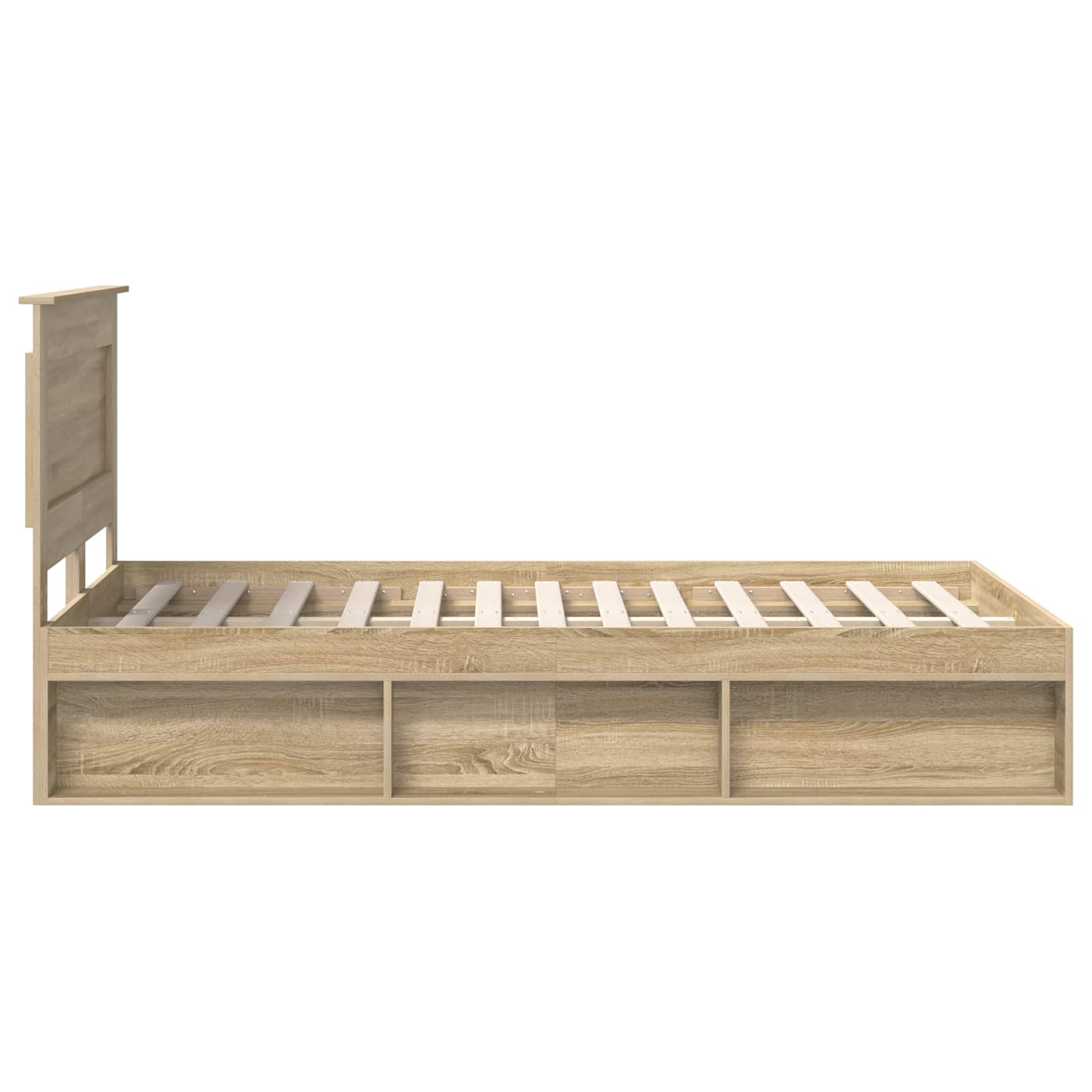 Bedframe met hoofdeinde Sonoma 120 x 190 cm Massief grenenhout