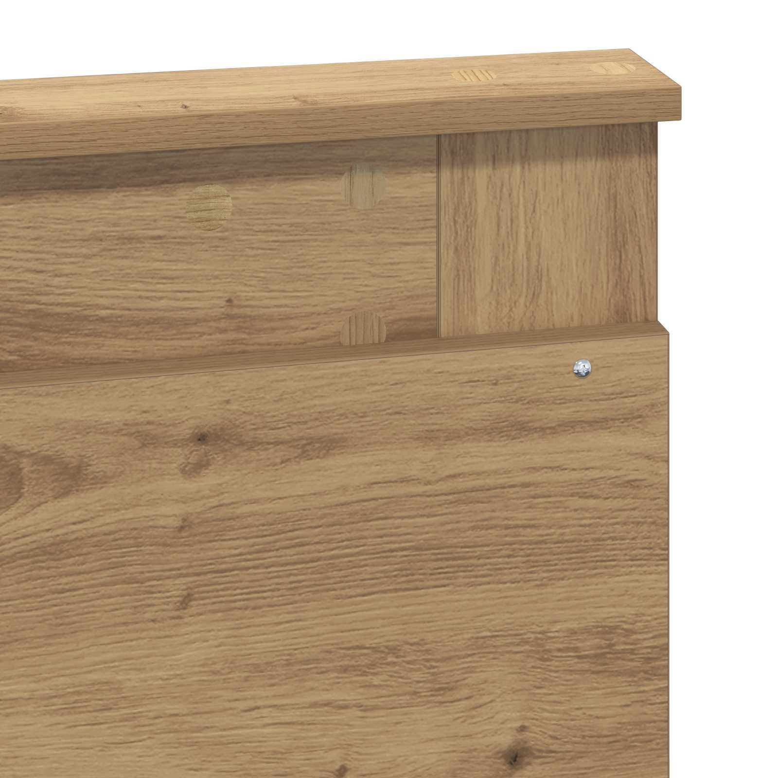 Bedframe Ambachtelijk eiken 120 x 190 cm Massief grenenhout