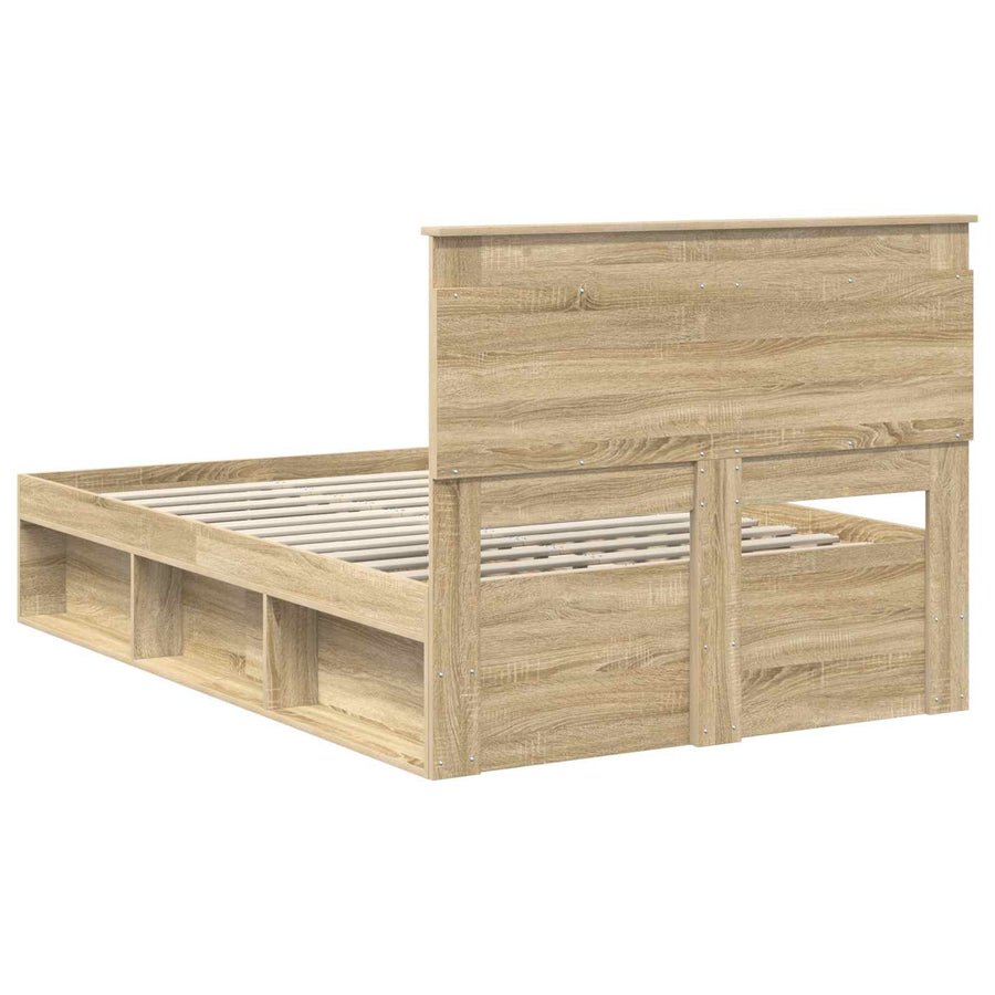 Bedframe met hoofdeinde Sonoma 120 x 200 cm Massief grenenhout