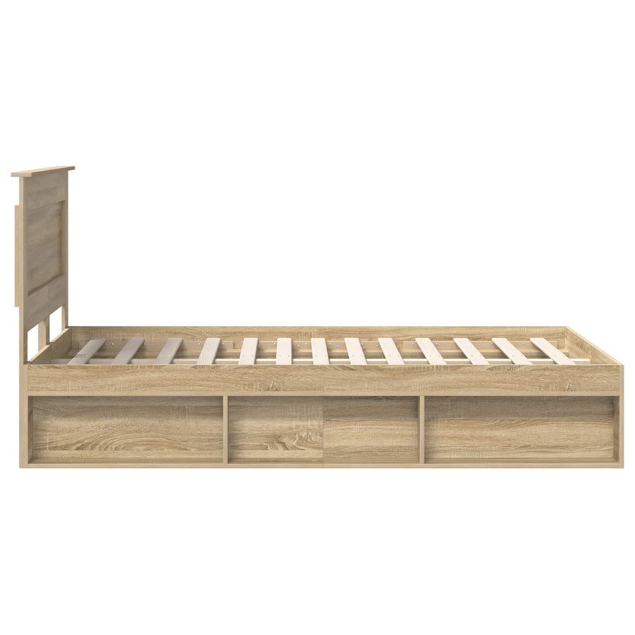 Bedframe met hoofdeinde Sonoma 120 x 200 cm Massief grenenhout