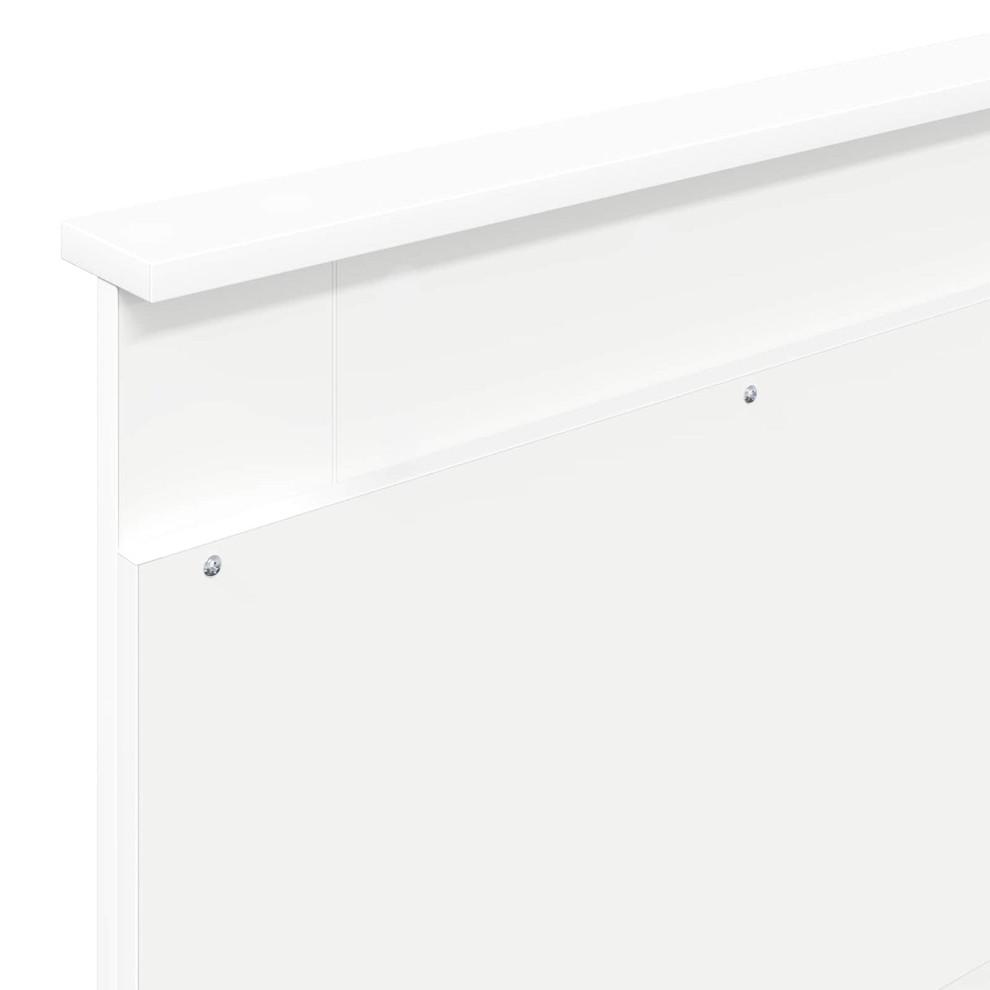 Bedframe met hoofdeinde Wit 100 x 200 cm Massief grenenhout