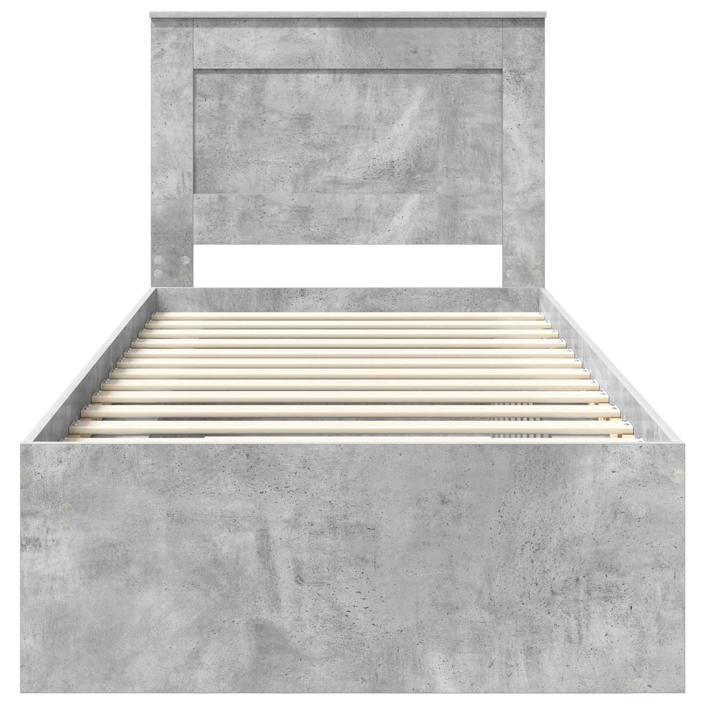 Bedframe met lade Concerte Grijs 90 x 190 cm Massief grenenhout